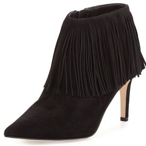 Sam Edelman Shoes - ☻Sam Edelman Fringe Black Pointy Booties Sam Edelman Shoes - ☻Sam Edelman Fringe Black Pointy Booties